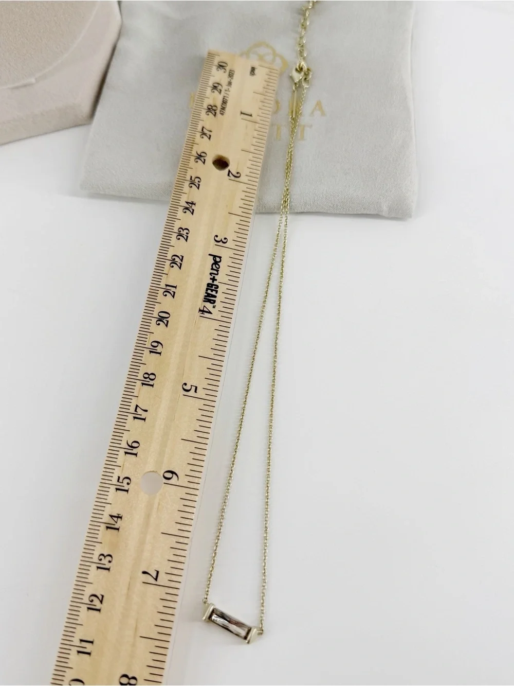 Kendra Scott Gray Irredescent Pendant Gold Plated Necklace
